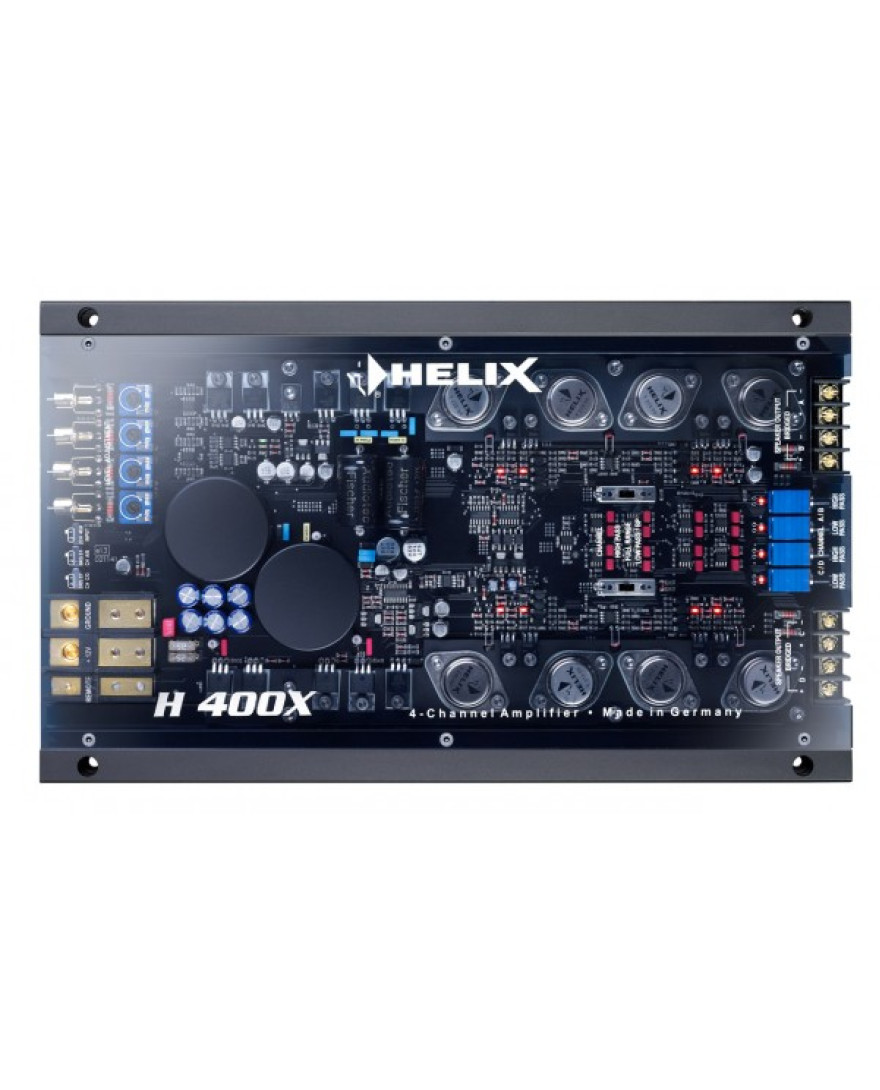 HELIX H 400X AMPLIFIER:EXTREMELY FLAT 4 CHANNEL AMPLIFIER | H SERIES